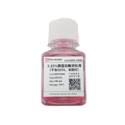 G4005-100ml 10ml 0,25% Trypsin-Verdauungslösung mit Phenolrot